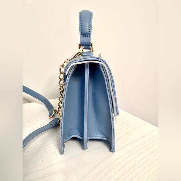 **SOLD** Betsey Johnson Floral Embroidered Denim Handbag Bag - Picture 11 of 12